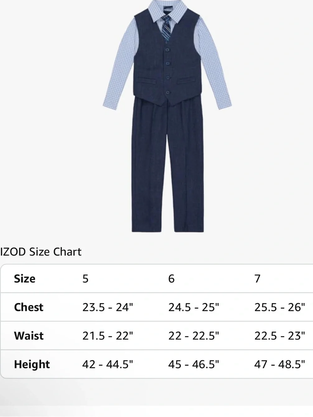 Izod tailored navy